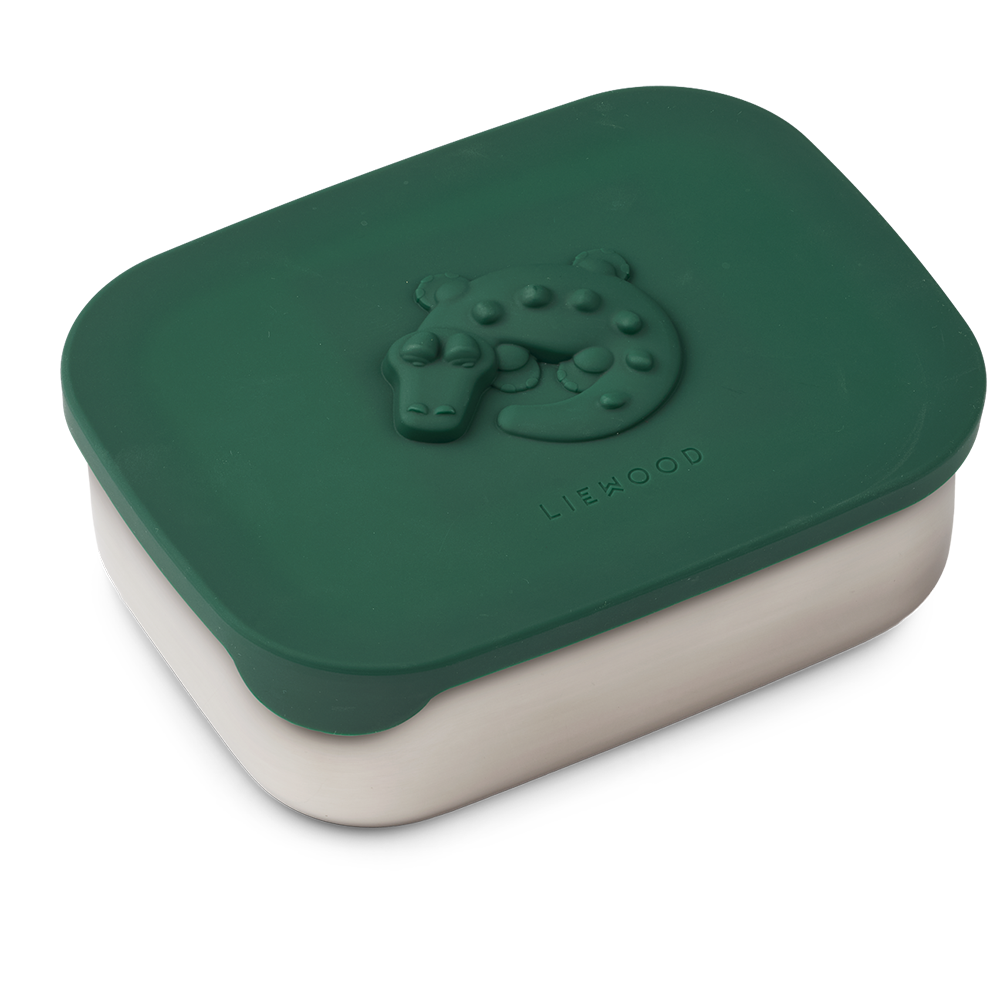 Liewood  Kinder Krokodil-Lunchbox 'Arthur' Garden Green - Online MY SNOWFLAKE