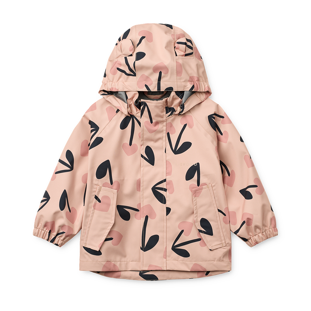 Liewood Rain Jacket/Pants Set 'Manu' Mega Cherry Heart/Rosey Mix