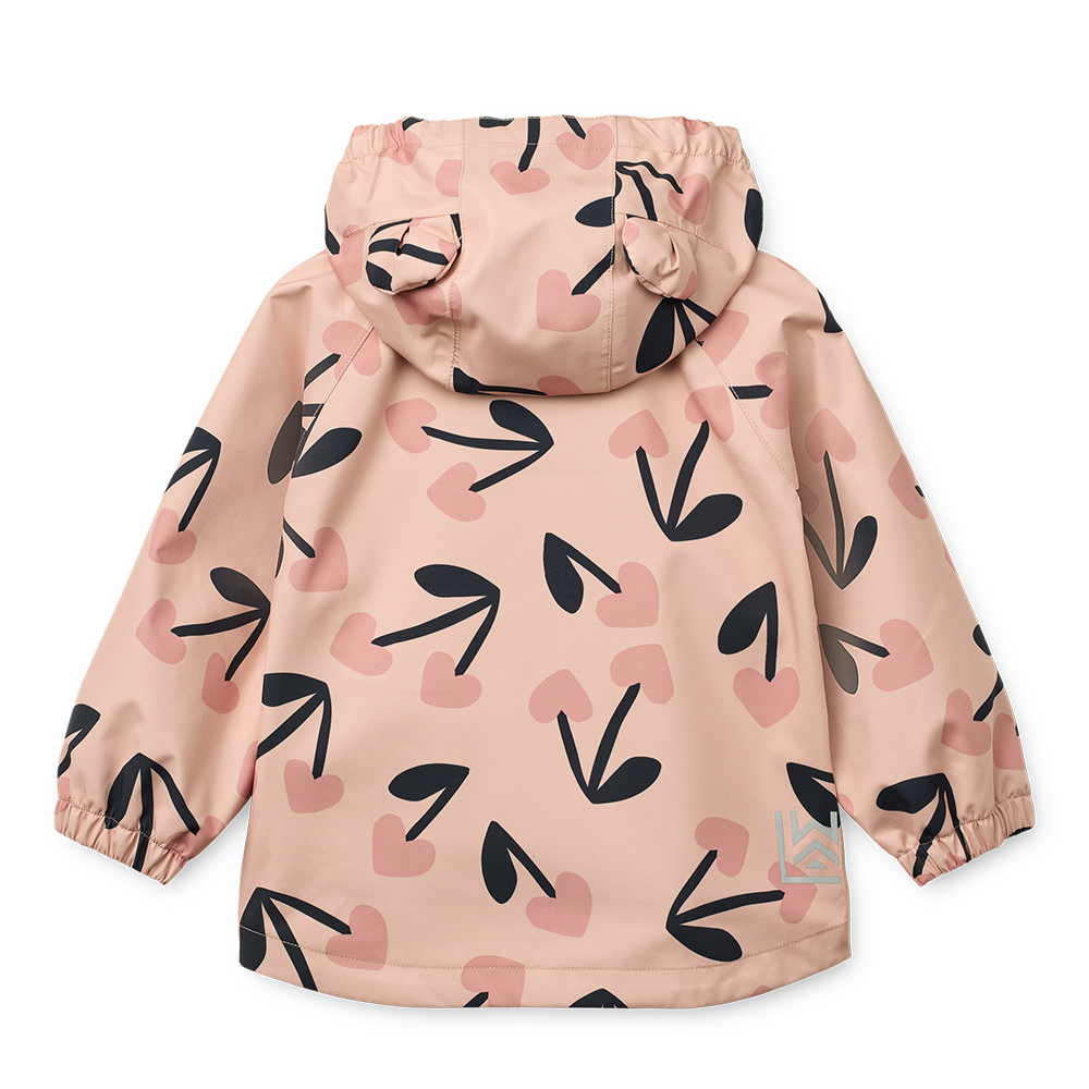 Liewood Rain Jacket/Pants Set 'Manu' Mega Cherry Heart/Rosey Mix