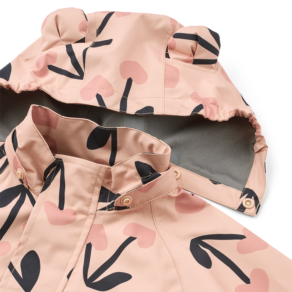 Liewood Rain Jacket/Pants Set 'Manu' Mega Cherry Heart/Rosey Mix