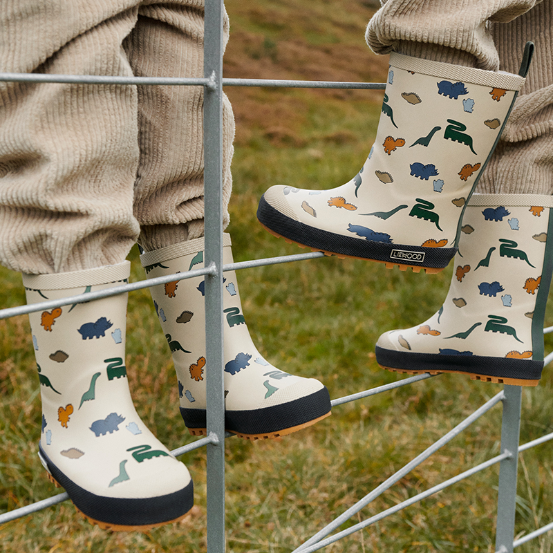 Liewood Thermo Regenstiefel 'Mason' Dinosaurs/Mist - Online MY SNOWFLAKE
