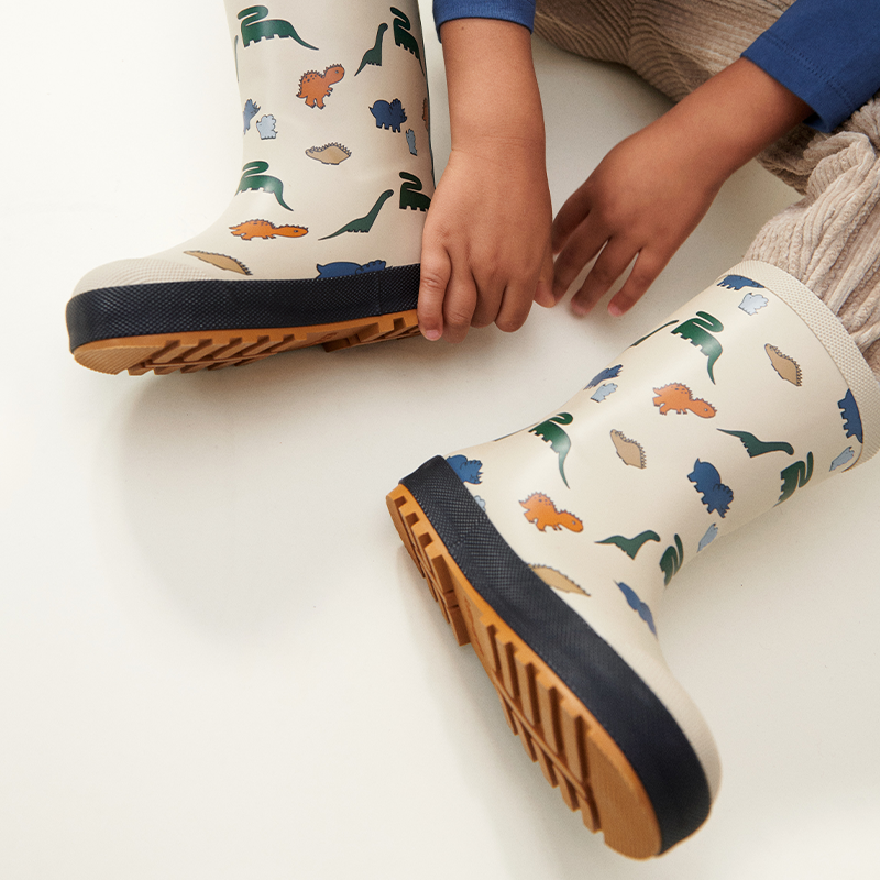 Liewood Thermo Regenstiefel 'Mason' Dinosaurs/Mist - Online MY SNOWFLAKE