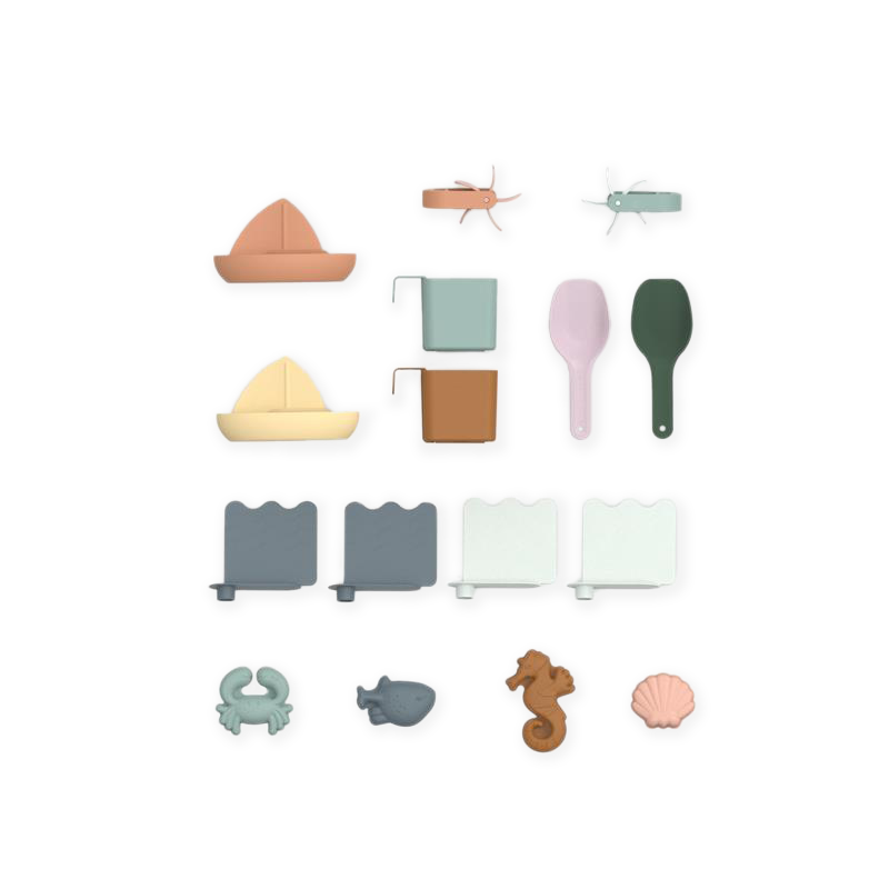 Liewood Aktivitätstisch/Matschtisch mit Deckel 'Sepp' Sandy Multi Mix