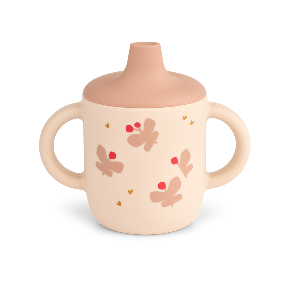 Liewood Silikon Trinkbecher 'Neil' Butterfly/Apple Blossom - Online MY SNOWFLAKE