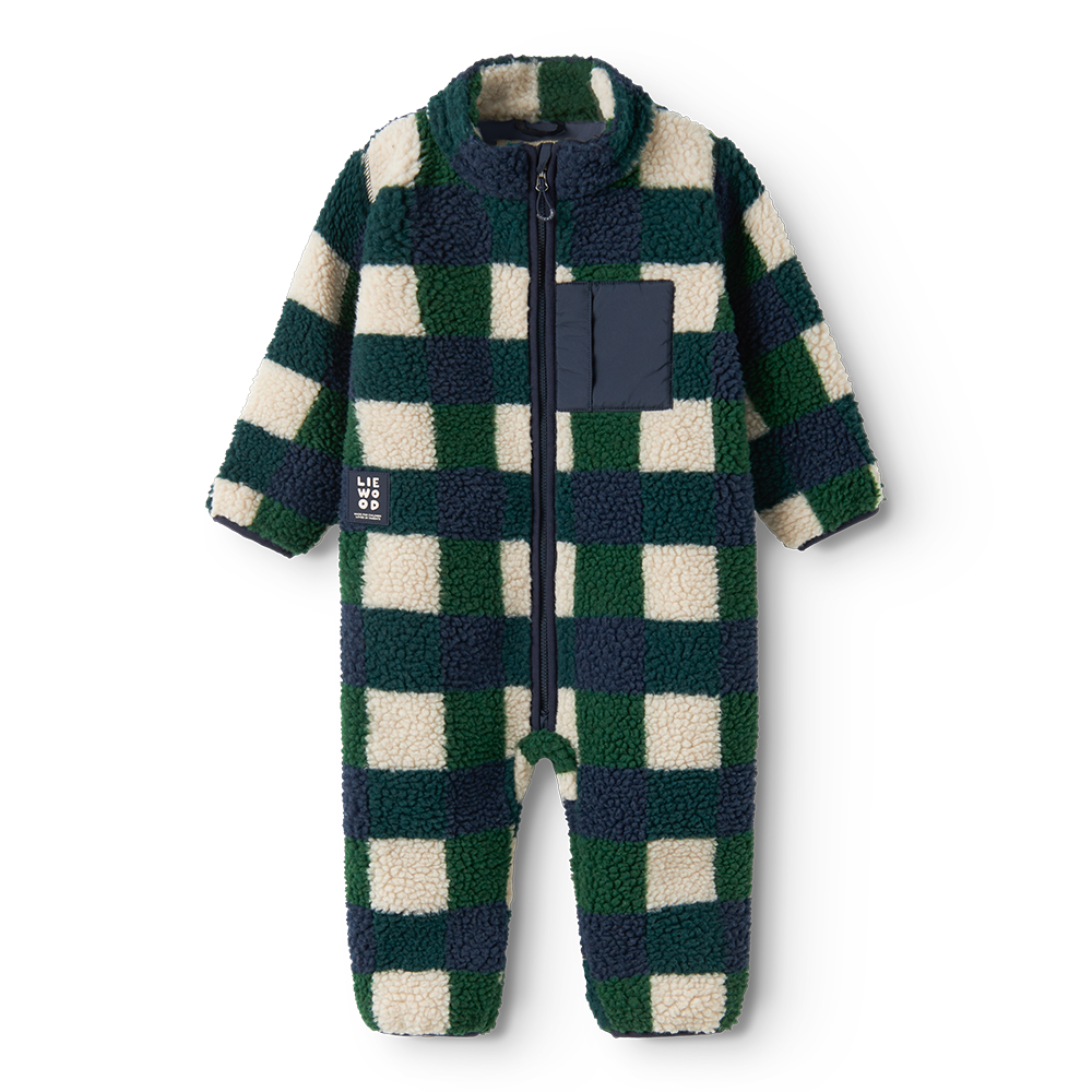 Liewood Baby Bodysuit 'Nolano' Mega Check/Bright Garden