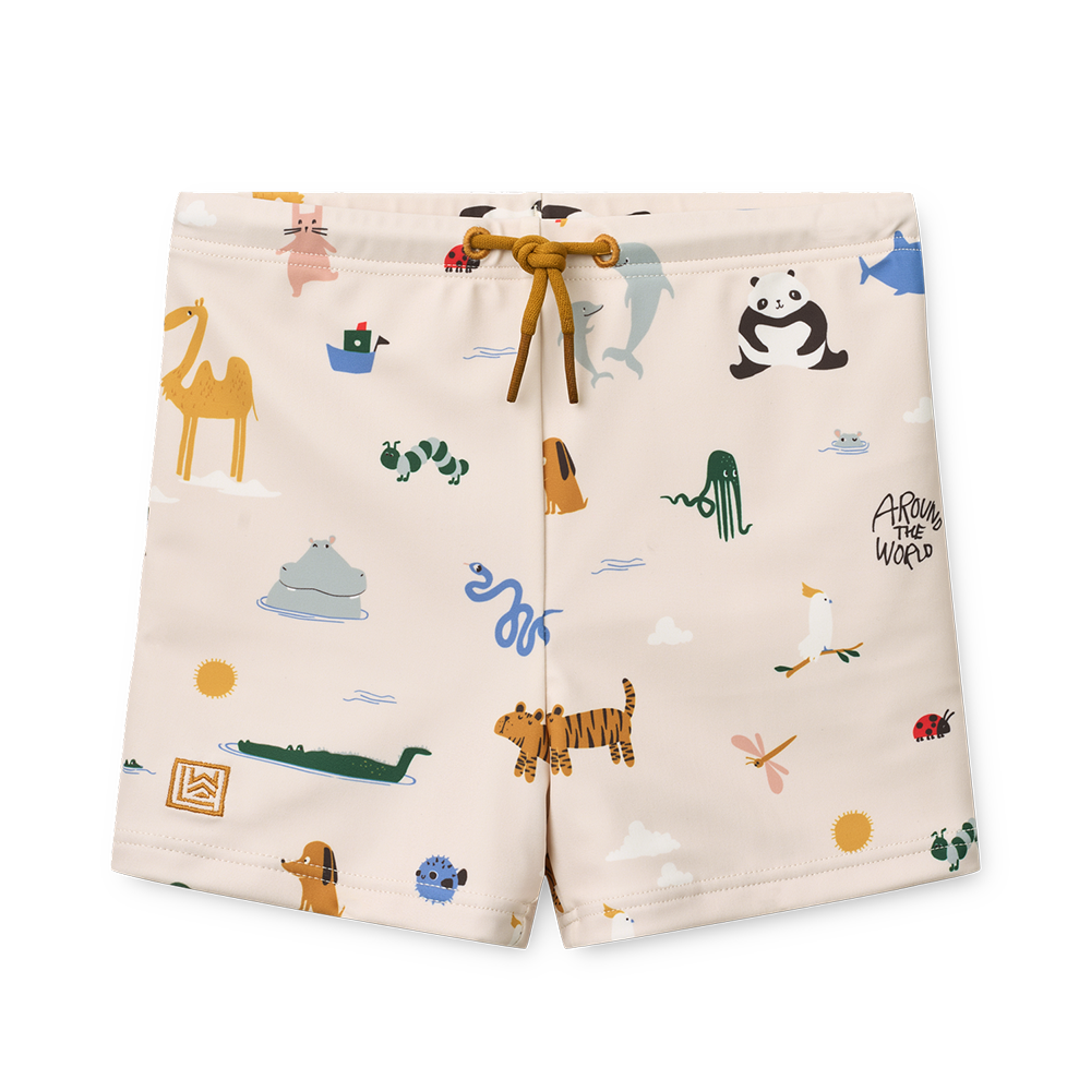 Liewood  Seersucker Badeshorts 'Otto' Around the World/Sandy