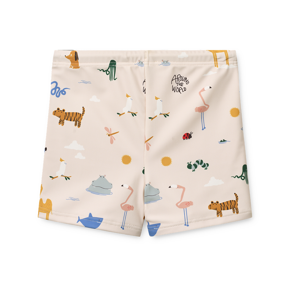 Liewood  Seersucker Badeshorts 'Otto' Around the World/Sandy