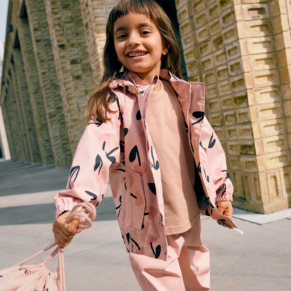 Liewood Ensemble imperméable « Pedia » Mega Cherry Heart/Rosey Mix