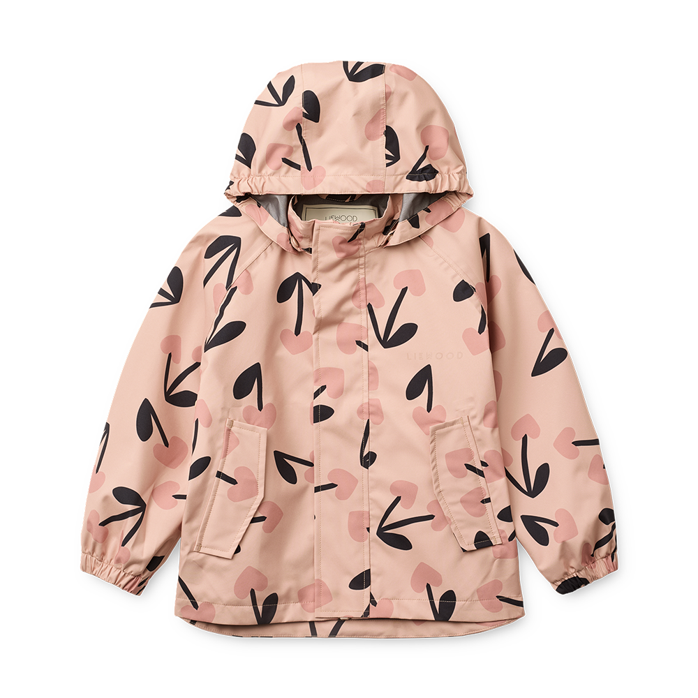Liewood Ensemble imperméable « Pedia » Mega Cherry Heart/Rosey Mix