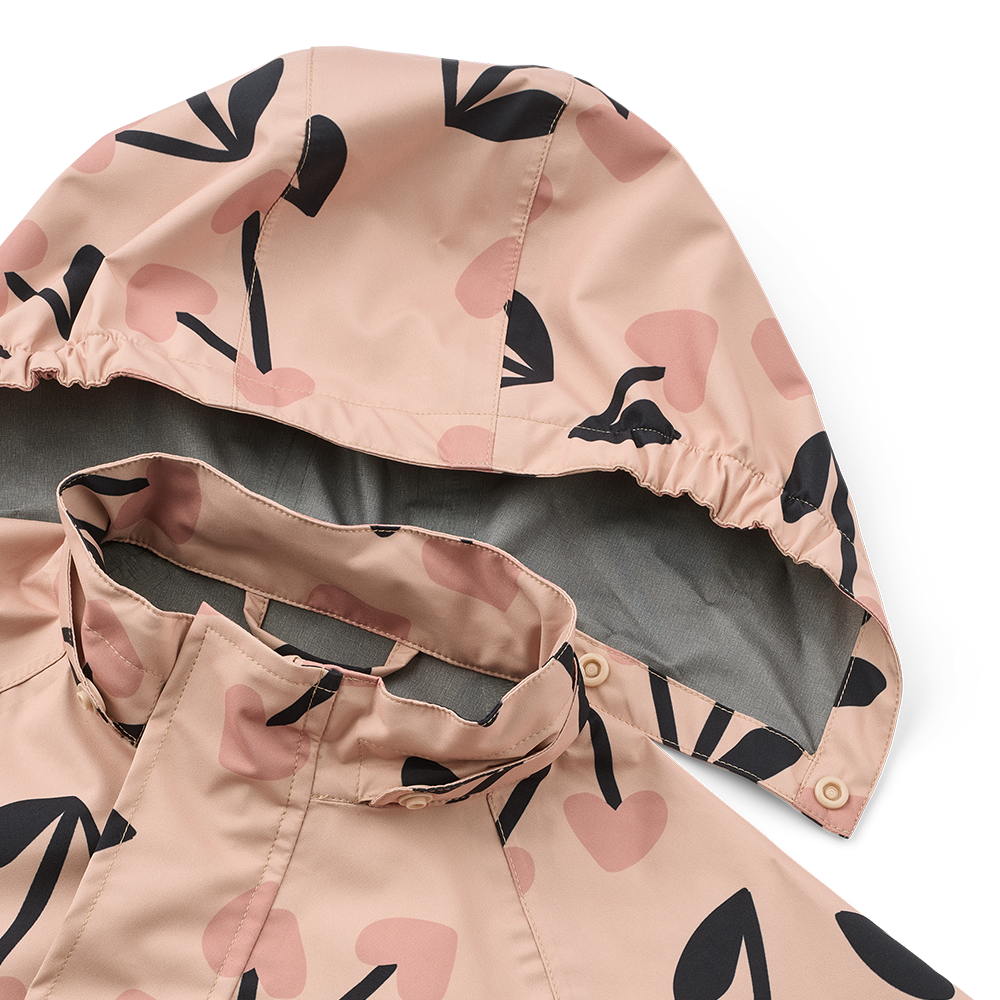 Liewood Ensemble imperméable « Pedia » Mega Cherry Heart/Rosey Mix