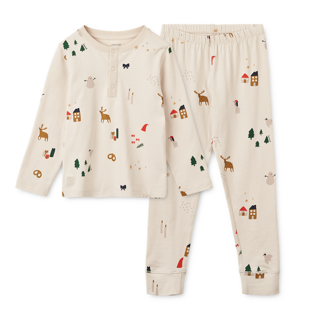Liewood Schlafanzug Set 'Wilhelm' Holiday/Sandy