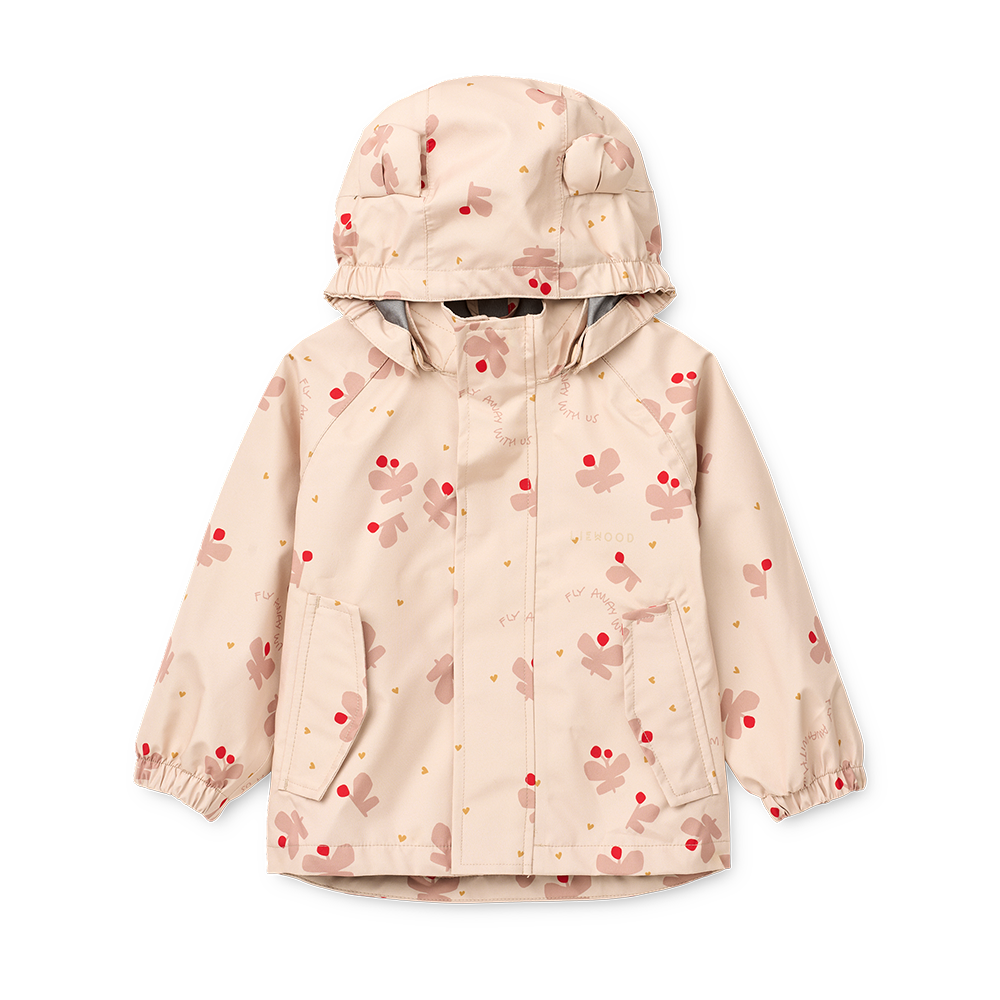 Liewood Rain Jacket/Pants Set 'Manu' Butterfly/Apple Blossom