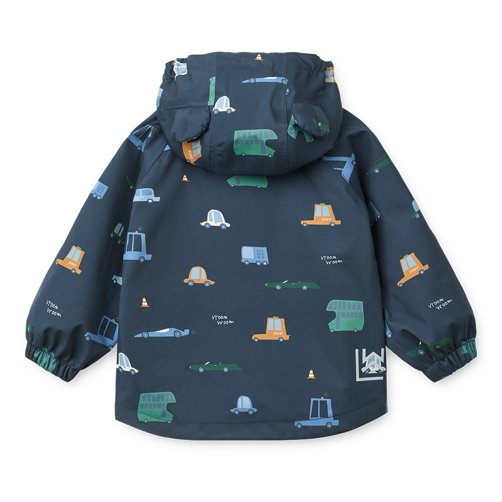 Liewood  Regenjacke/-hose Set 'Manu' Cars/Classic Navy