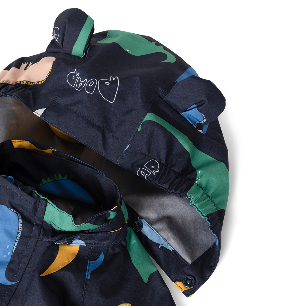 Liewood Rain Jacket/Pants Set 'Manu' Dino Roar/Classic Navy
