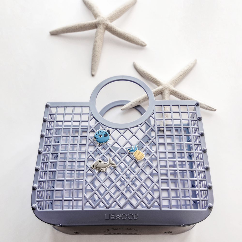Liewood Panier de courses pour enfants avec charms « Samantha » Lavande