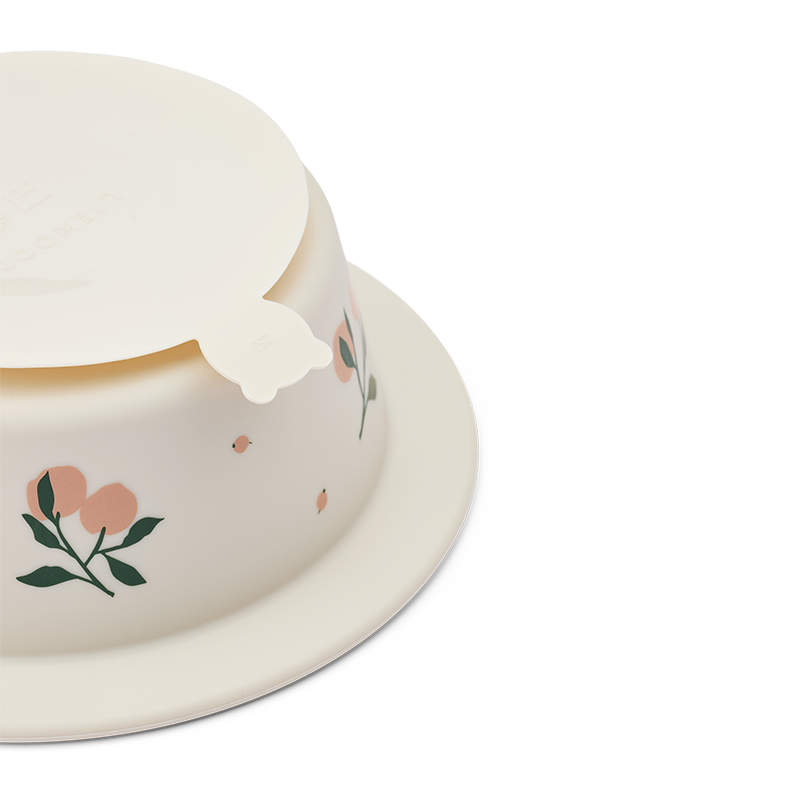Liewood Silikon Teller mit Saugnapf 2er Set 'Peony' Peach/Sea Shell