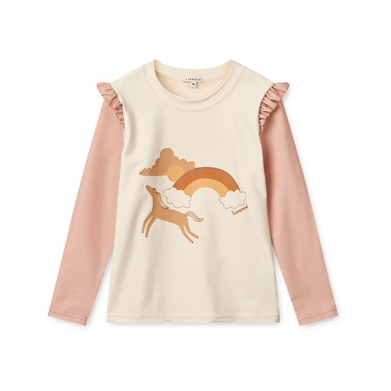 Liewood UV-Badeshirt 'Tenley' Pale Tuscany/Ecru