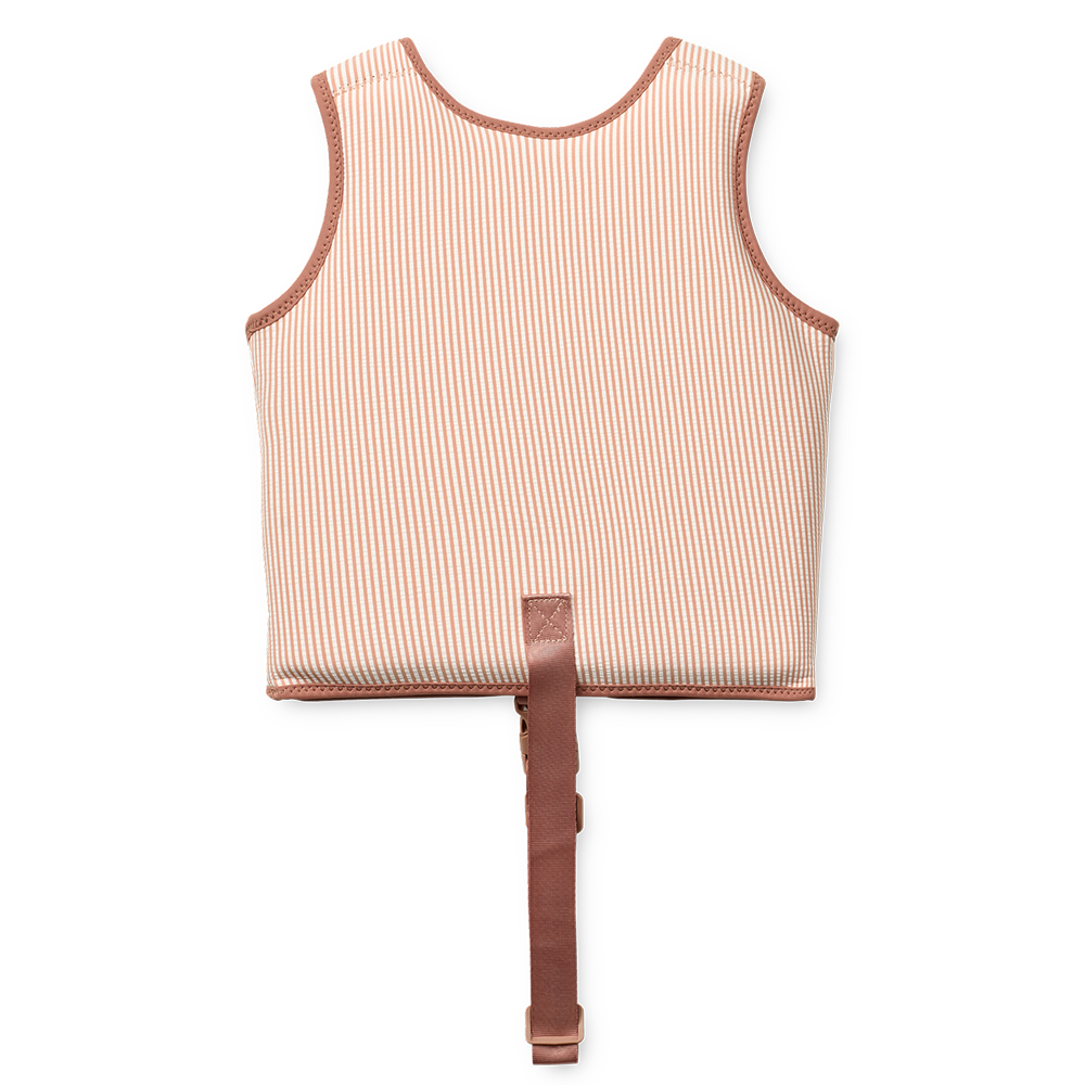 Gilet de natation Liewood « Dove » rayé Toscane pâle/Crème de la Crème