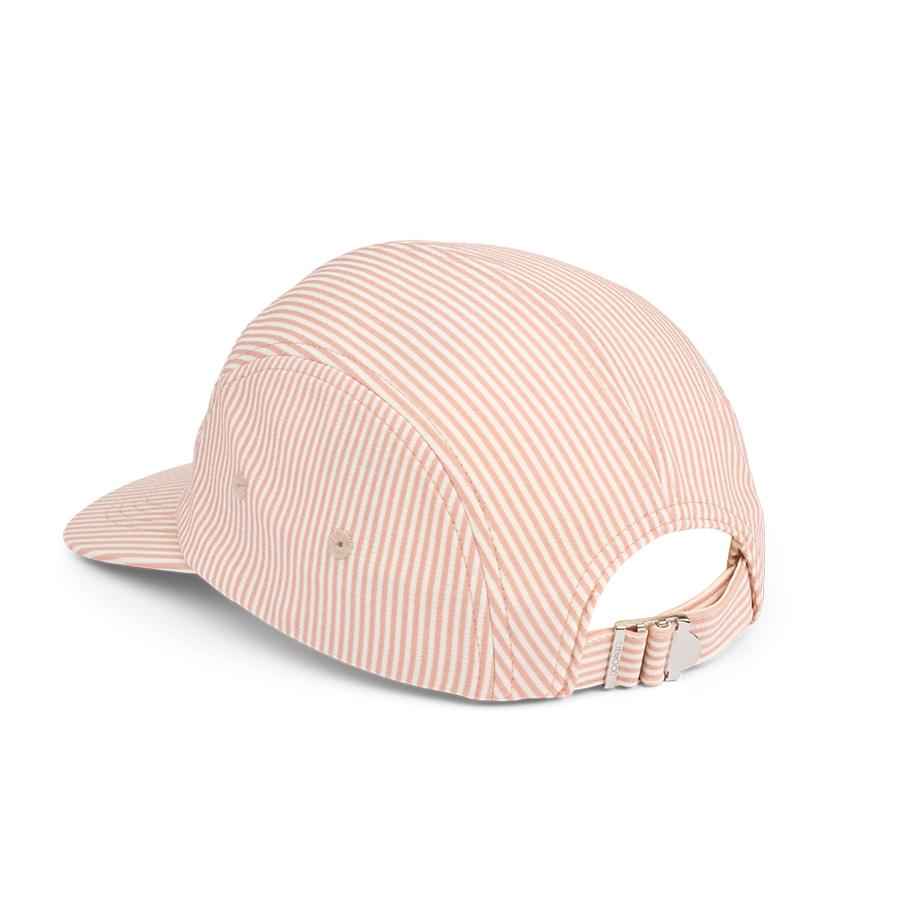 Casquette Liewood Seersucker « Rory » rayée Toscane pâle/Crème de la Crème