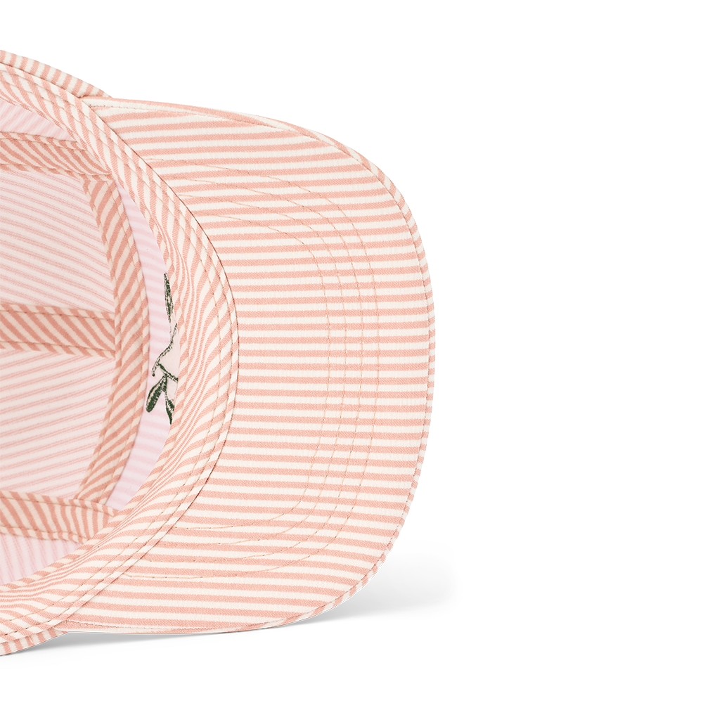 Casquette Liewood Seersucker « Rory » rayée Toscane pâle/Crème de la Crème