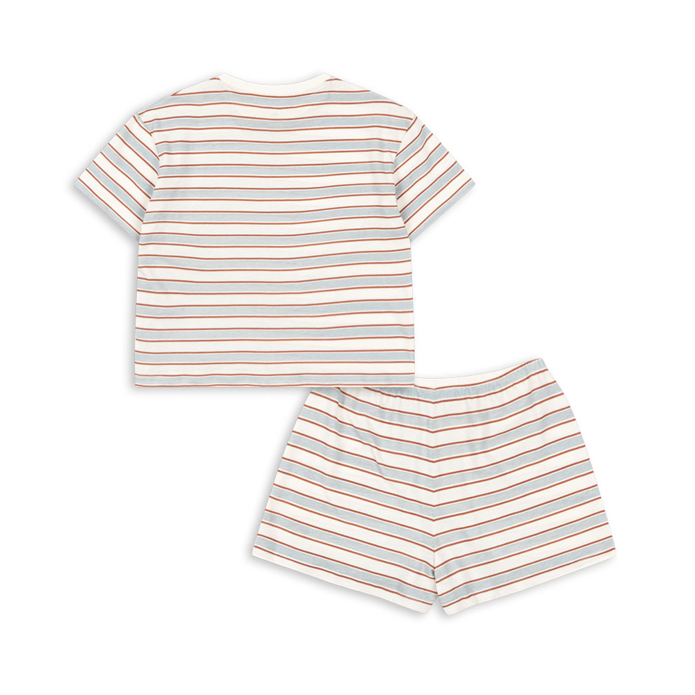 T-shirt et short Konges Sløjd « Famo Set » Pearl Stripe