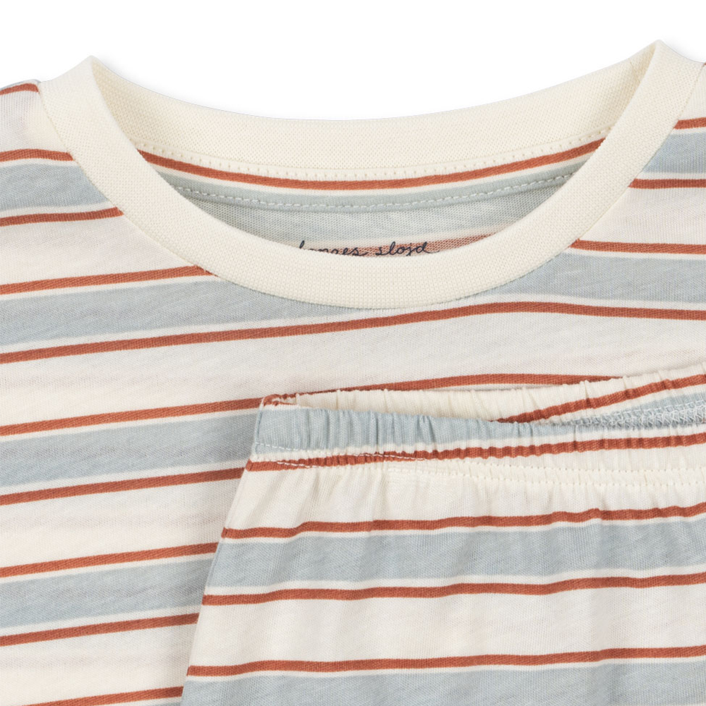 T-shirt et short Konges Sløjd « Famo Set » Pearl Stripe