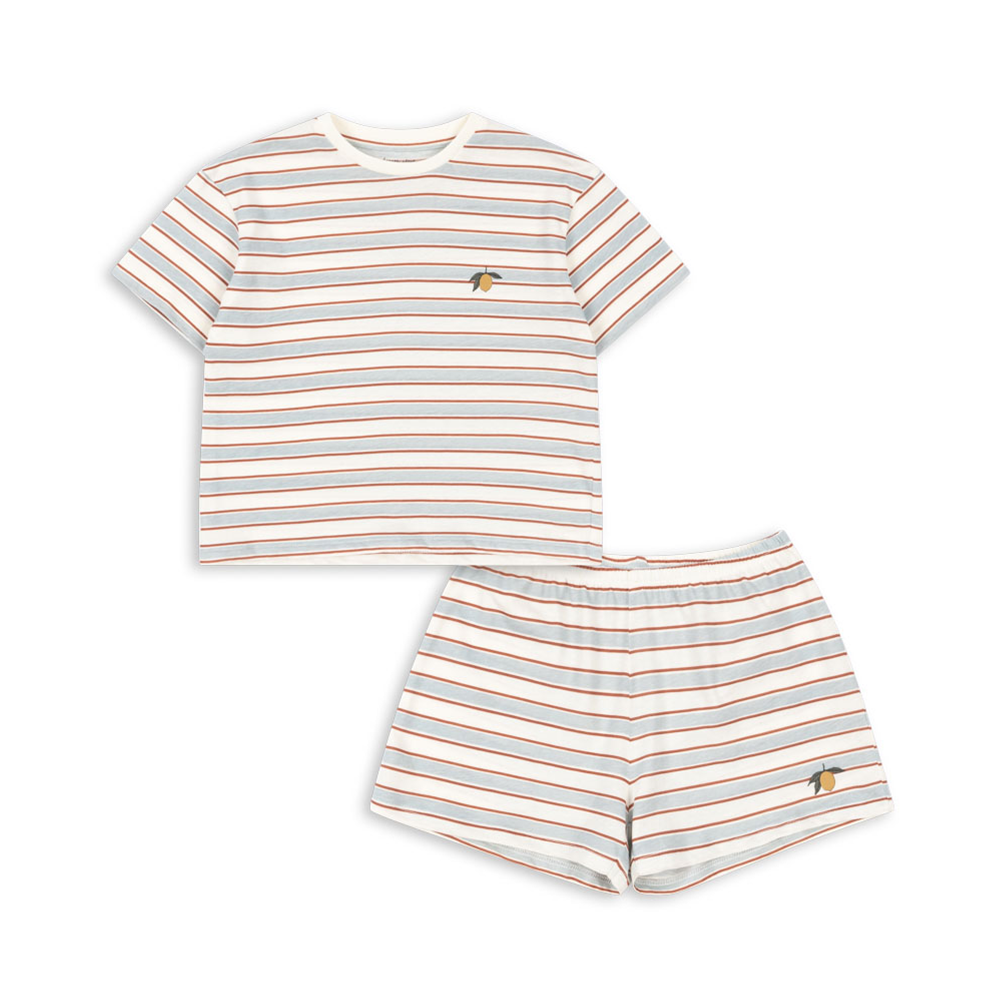 T-shirt et short Konges Sløjd « Famo Set » Pearl Stripe
