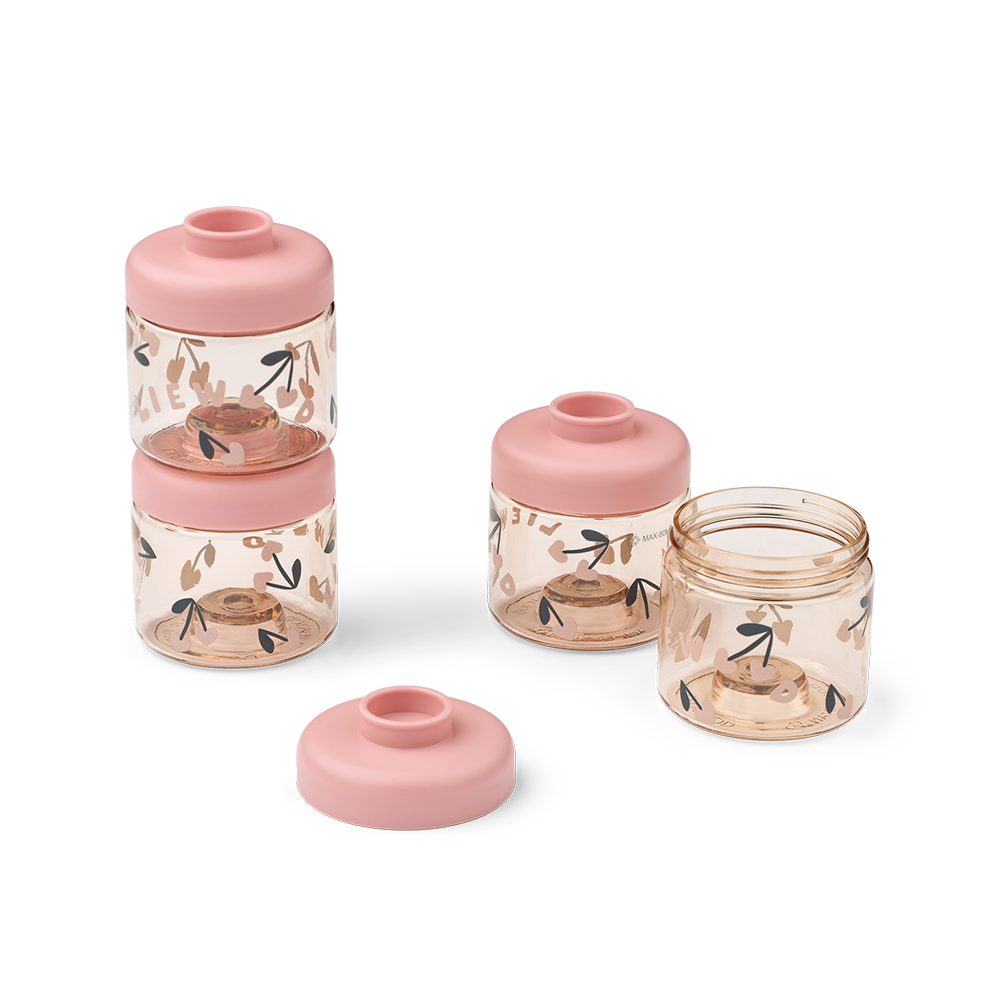 Liewood Snack Container 'Dominique' Cherry Heart/Rosey