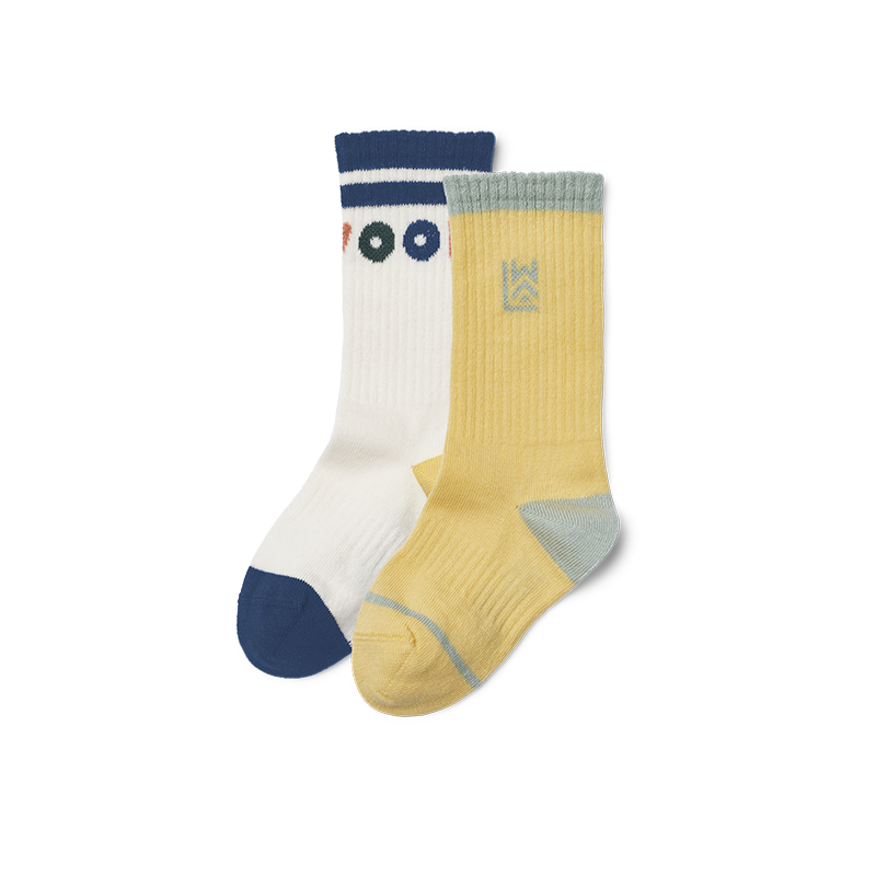 Liewood 'Annette' Socks 2-Pack Lemonade/Creme de la Creme