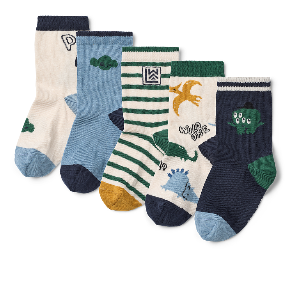 Liewood  Socken 'Silas' 5er Pack Cool Kids Mix