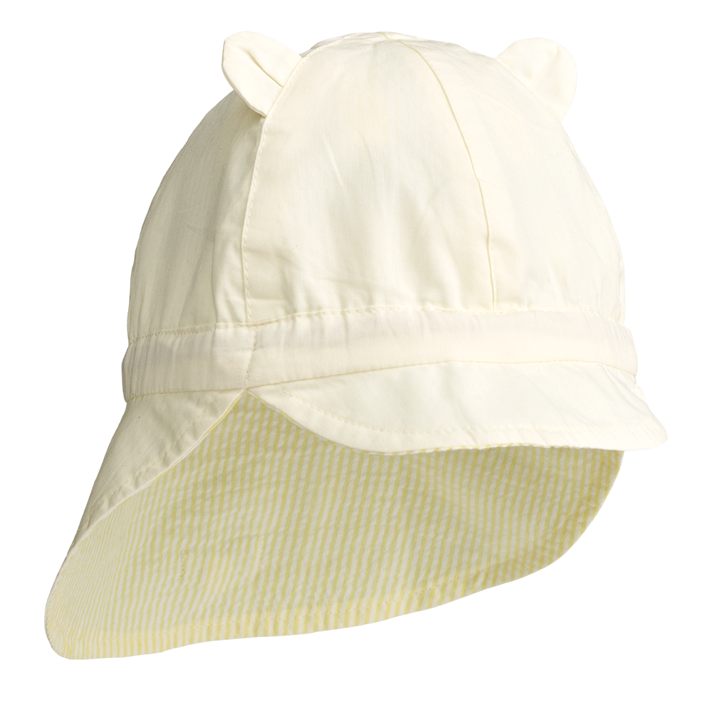 Liewood wendbarer Sonnenhut 'Gorm' Stripe Lemonade/Creme de la Creme
