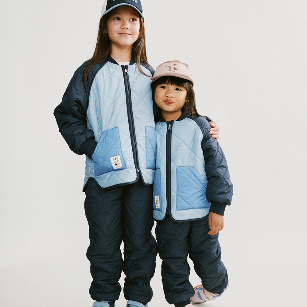 Liewood Thermo Jacket/Pants Set 'Zella' Beach Blue/Classic Navy Mix