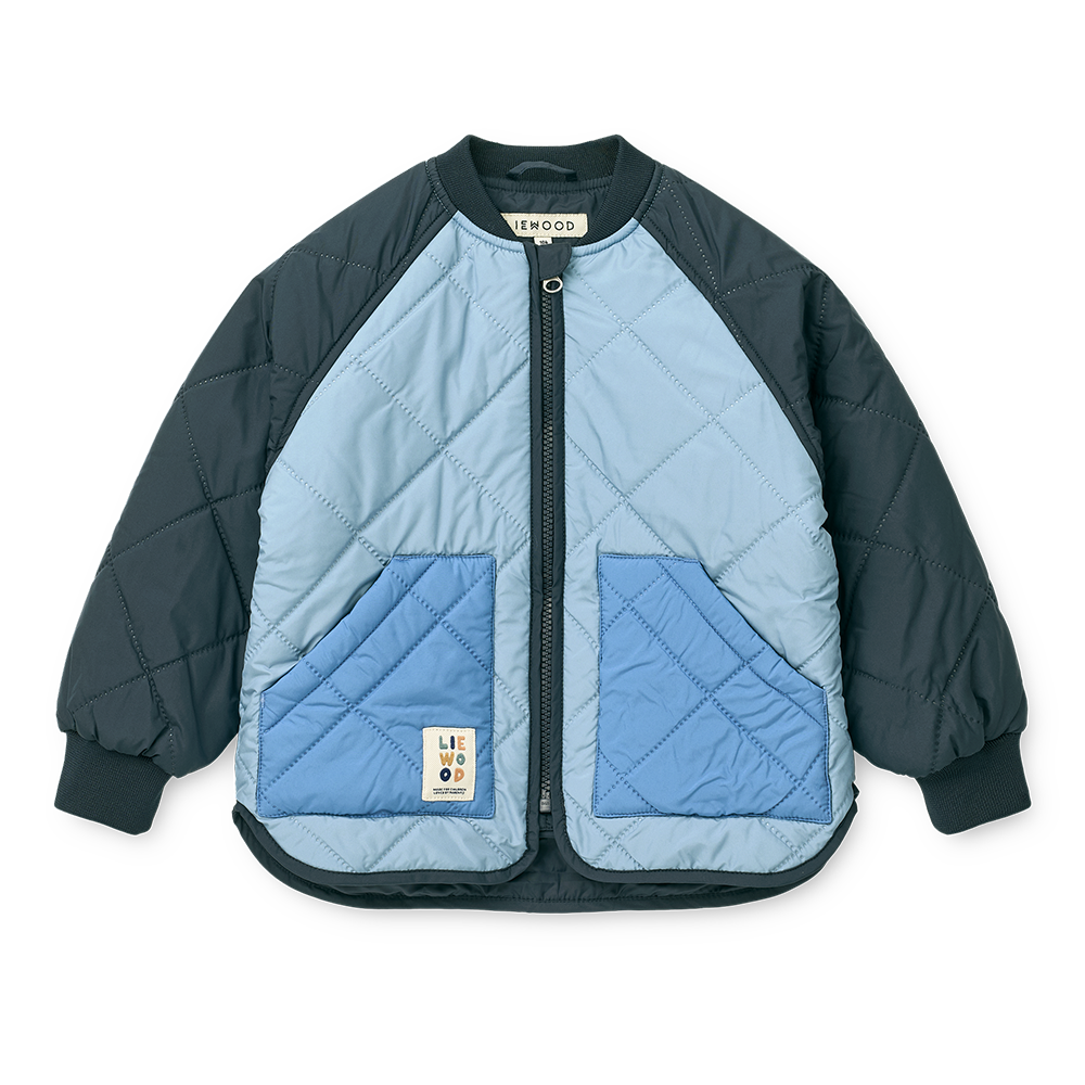 Liewood Thermo Jacket/Pants Set 'Zella' Beach Blue/Classic Navy Mix