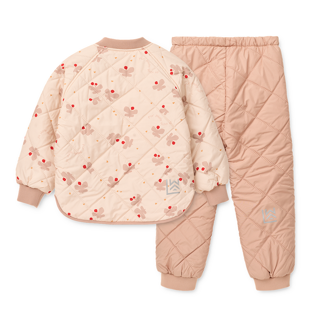 Liewood  Thermojacke/-hose Set 'Zella'  Butterfly/Apple Blossom