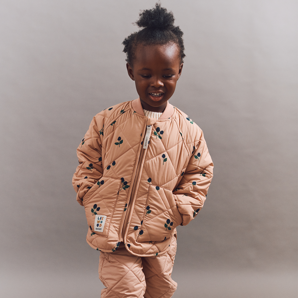 Liewood  Thermojacke/-hose Set 'Zella'  Berry/Pale Tuscany/Embroidery - Online MY SNOWFLAKE
