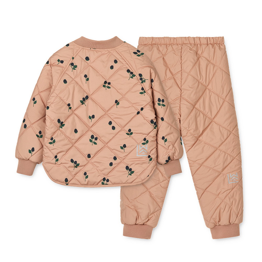 Liewood  Thermojacke/-hose Set 'Zella'  Berry/Pale Tuscany/Embroidery - Online MY SNOWFLAKE