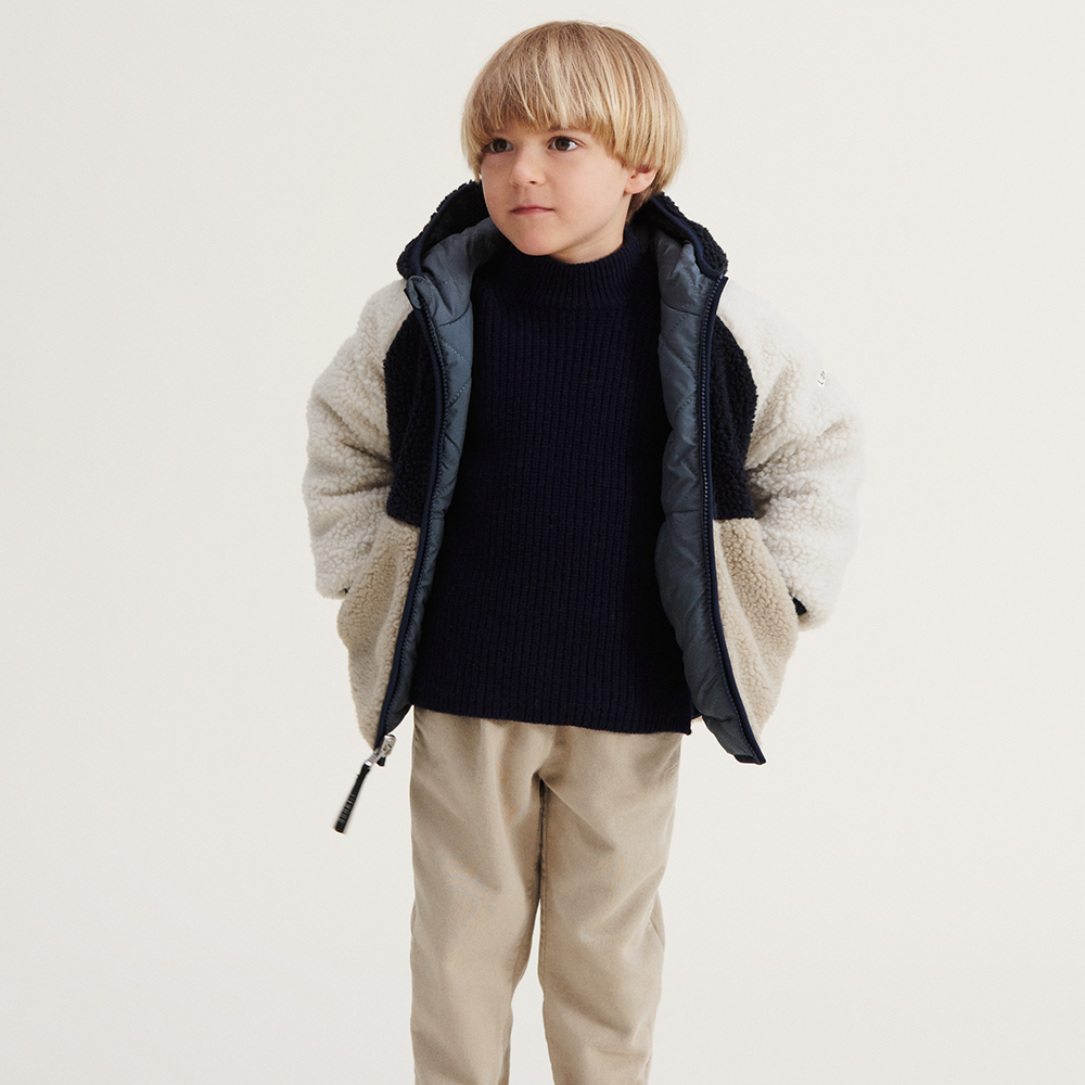 Liewood Wendbare Thermojacke 'Jackson' Whale Blue Multi Mix - Online MY SNOWFLAKE
