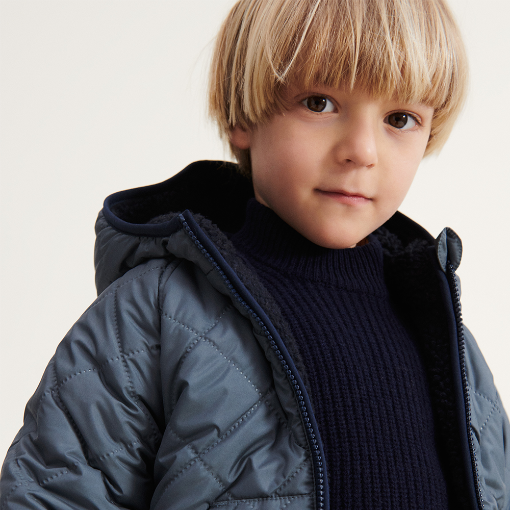 Liewood Wendbare Thermojacke 'Jackson' Whale Blue Multi Mix - Online MY SNOWFLAKE