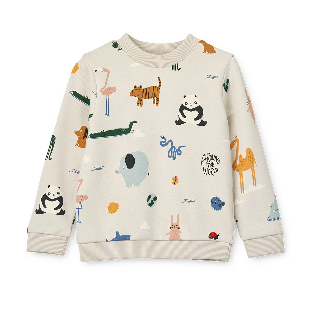 Liewood Pullover 'Thora' Around the World/Sandy - Online MY SNOWFLAKE