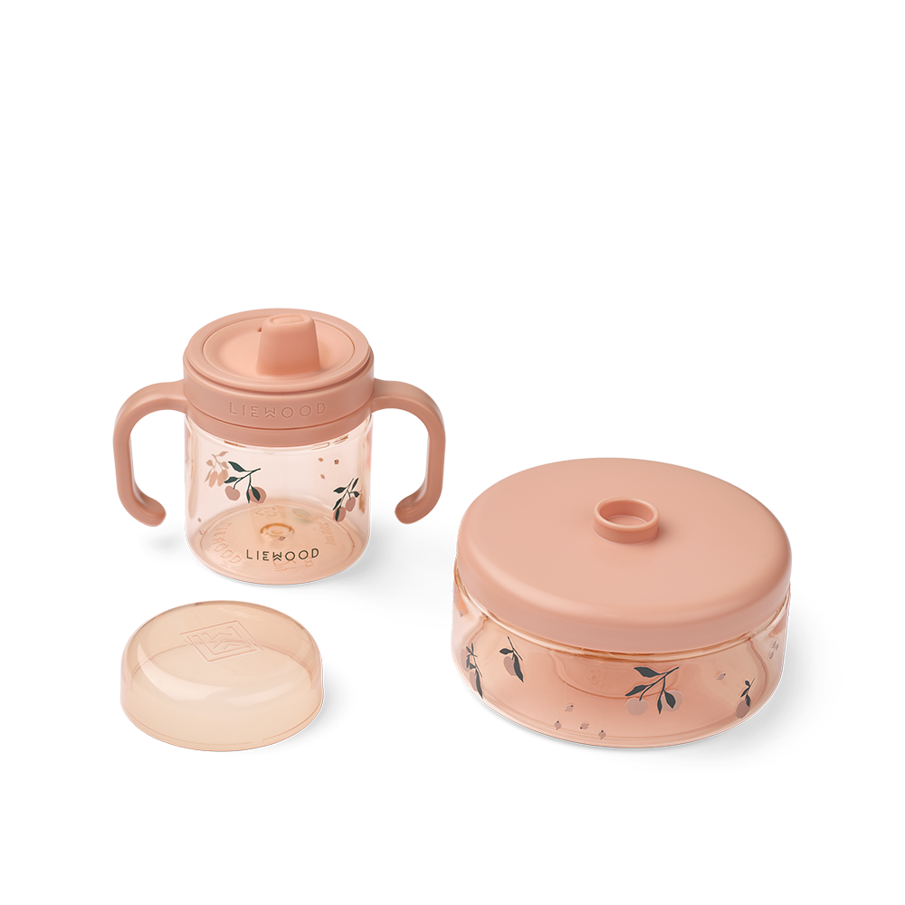 Liewood Kids' Dinnerware Set 'Beatrix' Peach/Sea Shell