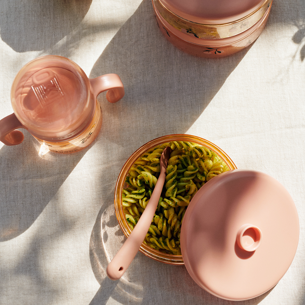 Liewood Kids' Dinnerware Set 'Beatrix' Peach/Sea Shell