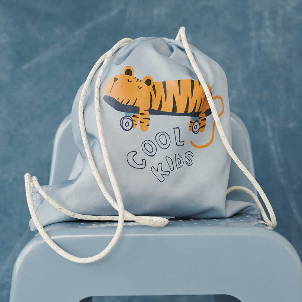 Liewood Drawstring Bag 'Danella' Tiger/Beach Blue