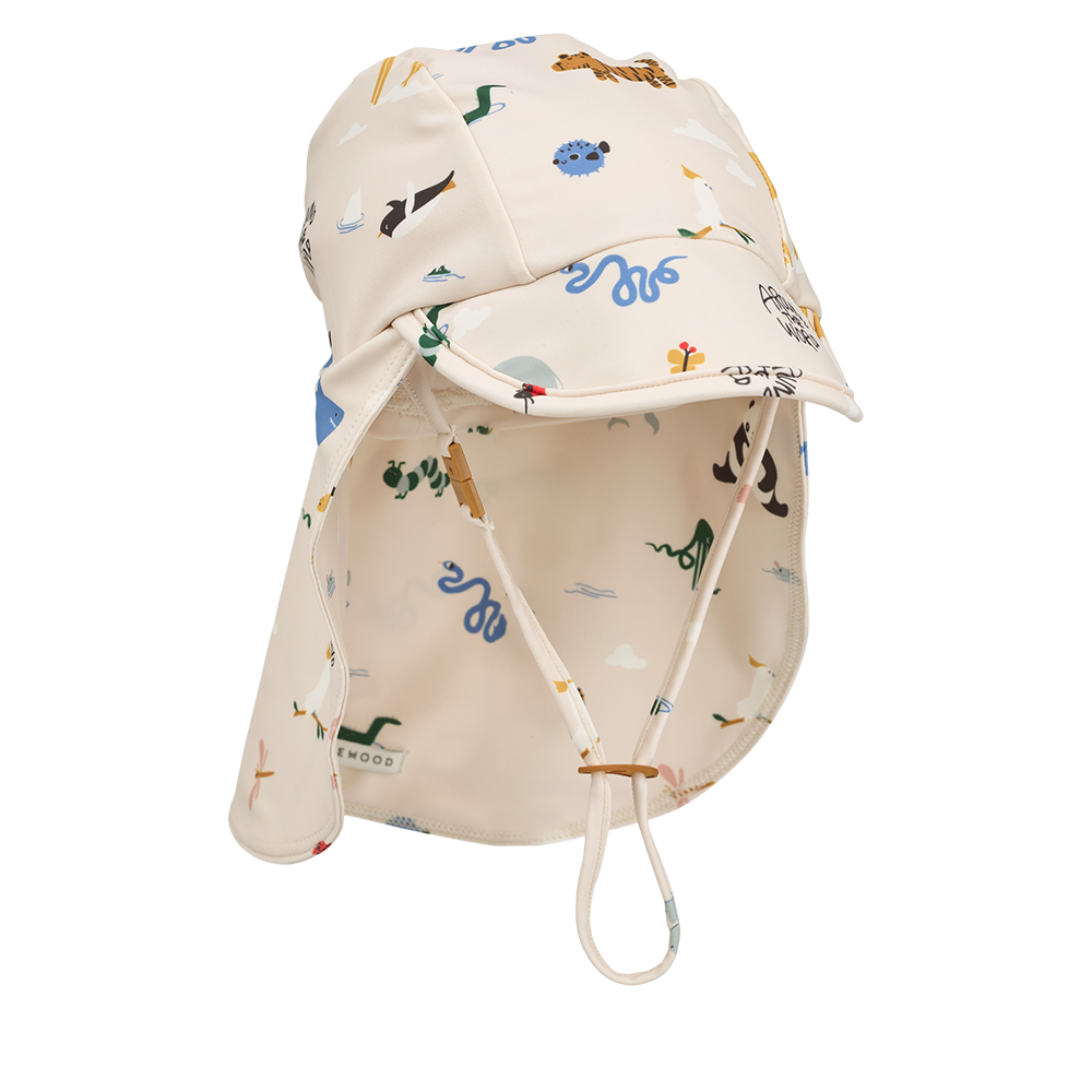Liewood UV Swim Sun Hat 'Cecilia' Around the World/Sandy