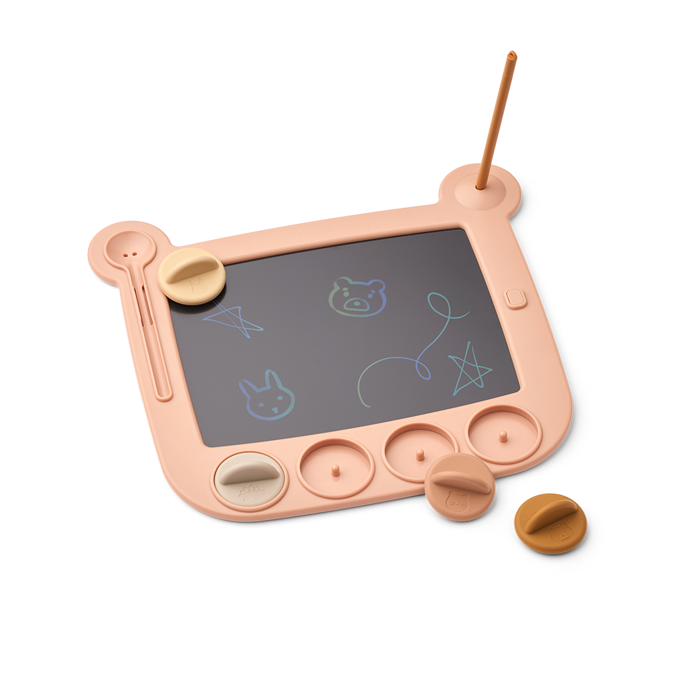 Tablette magique LCD Liewood avec tampons « Venzora » Pale Tuscany Multi Mix