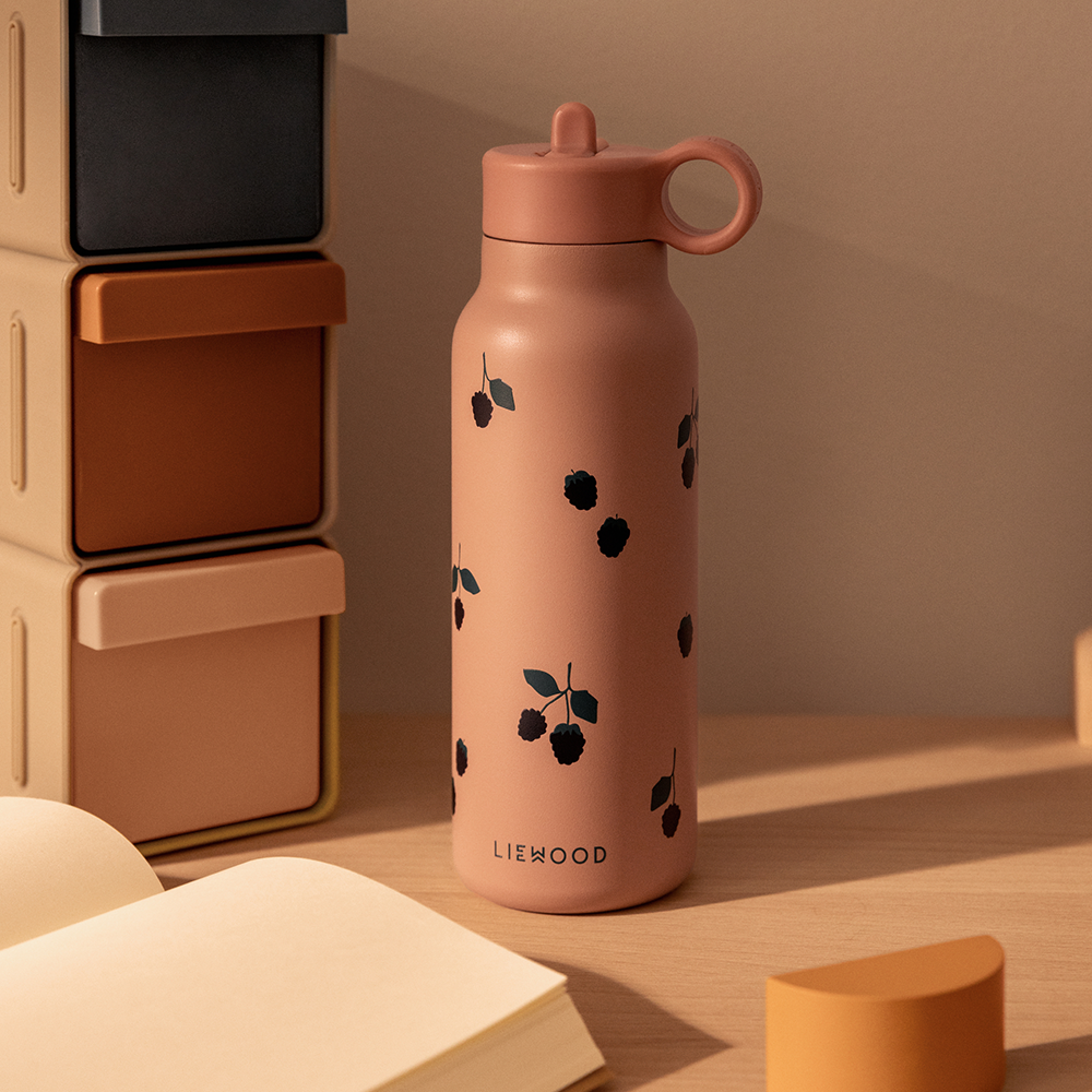 Liewood Water Bottle 'Falk' 350 ml Berry/Pale Tuscany