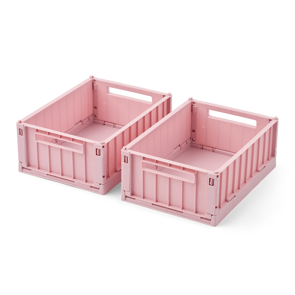 Liewood  Faltbare Aufbewahrungskiste S 2er Set 'Weston'  Rose Blush