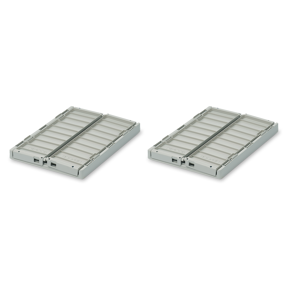 Liewood  Faltbare Aufbewahrungskiste S 2er Set 'Weston'  Dove Blue