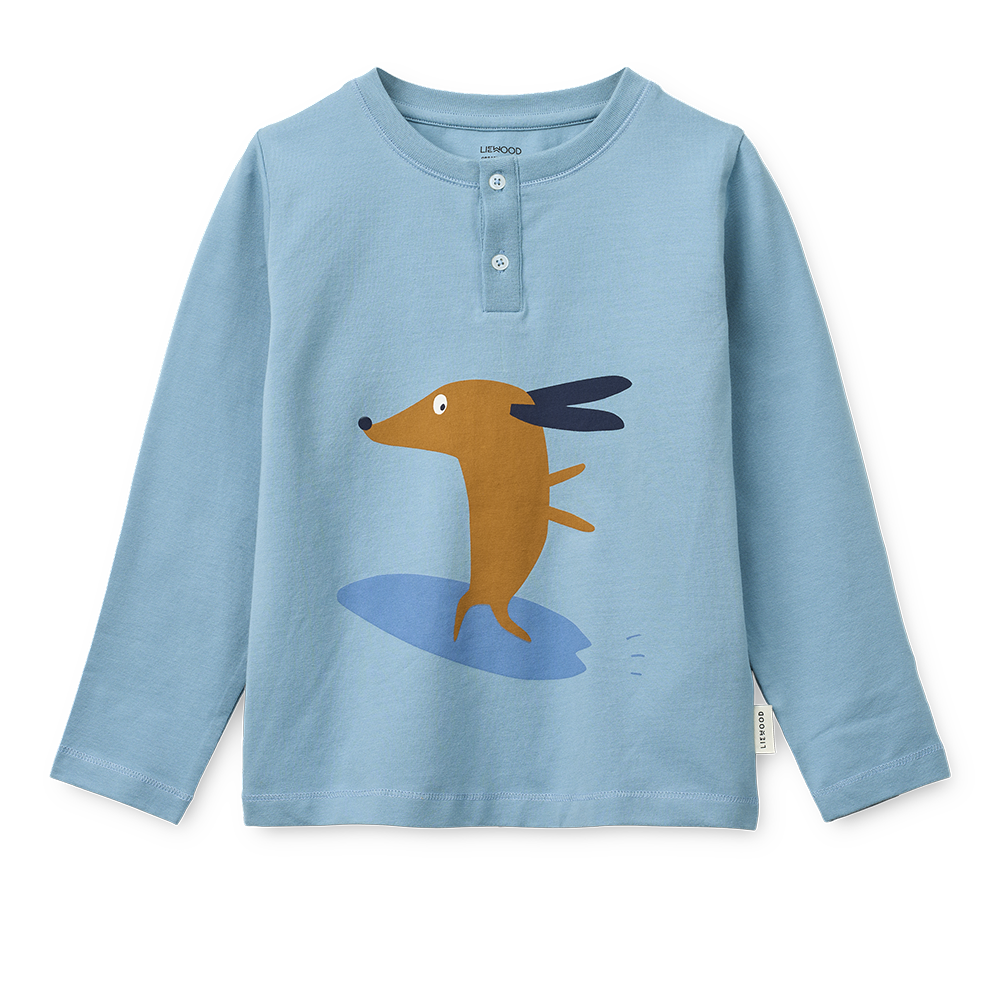 Pyjama Liewood 'Wilhelm' Dog/Fun/Beach Blue/Mix