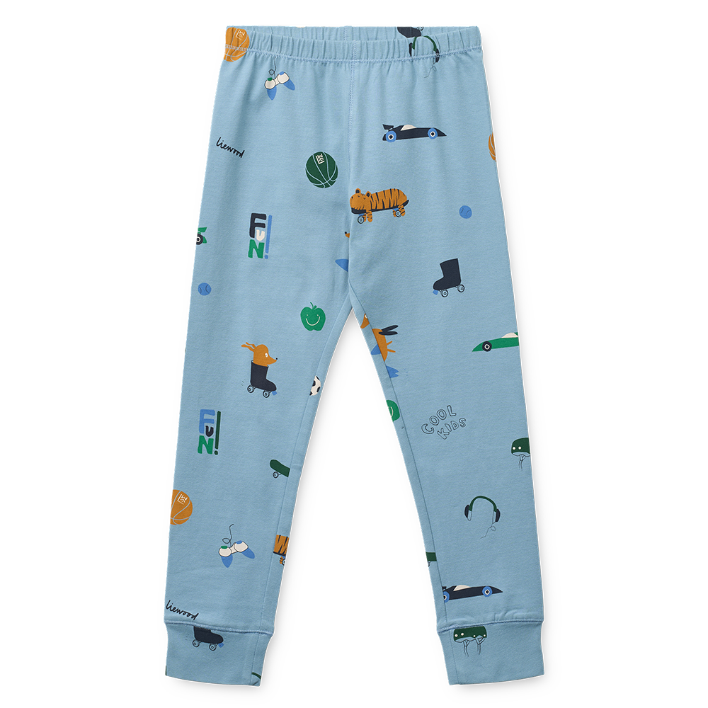 Pyjama Liewood 'Wilhelm' Dog/Fun/Beach Blue/Mix
