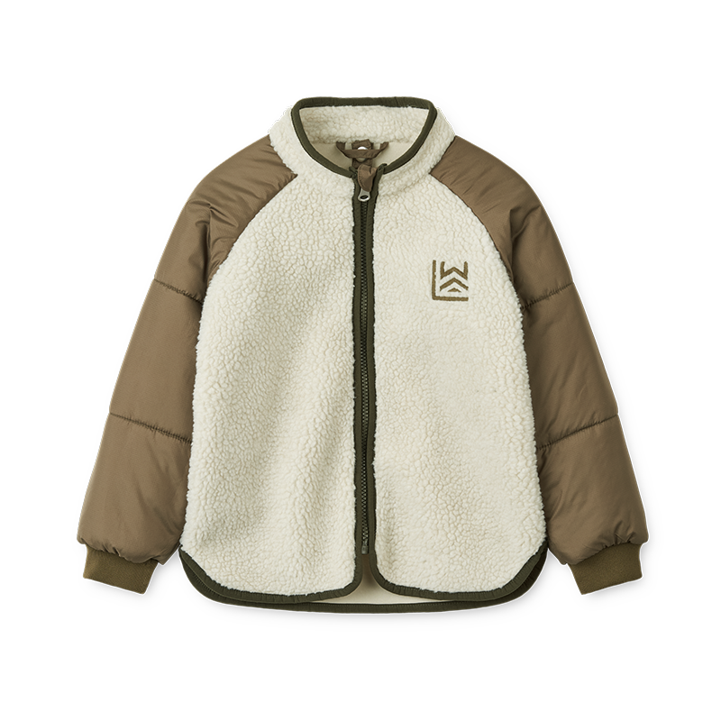 Liewood Wendbare Winterjacke 'Timber' Army Brown Multi Mix - Online MY SNOWFLAKE